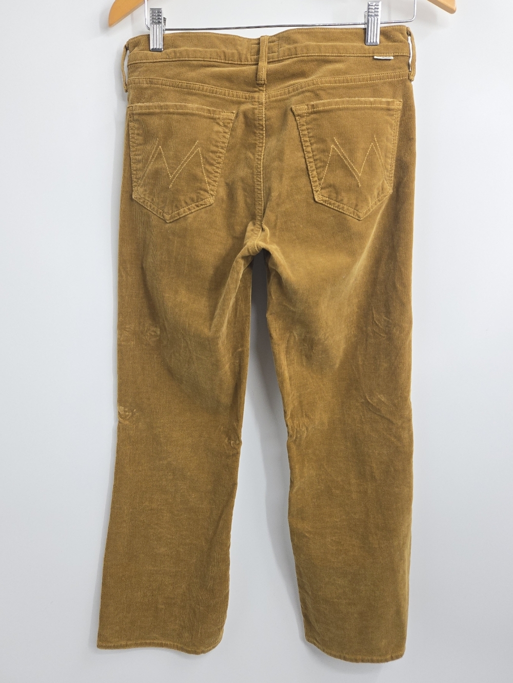 MOTHER Outsider Crop Corduroy Pants Hopscotch Brown - Picture 9 of 16